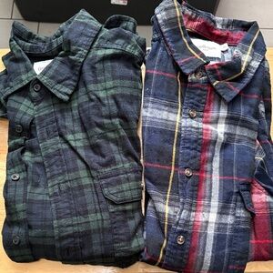 Goodfellow BUNDLE of 2 Button Up Long Sleeve Shirts Size XL
